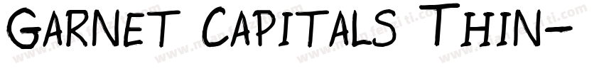 Garnet Capitals Thin字体转换